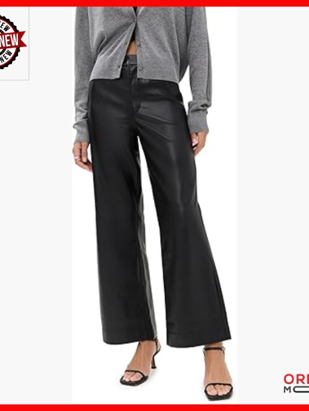High-Rise Wide Leg Ankle Jeans with Razor Hem Detail